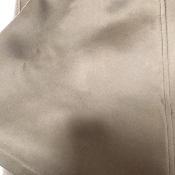 Zara grey metallic sheen satin asymmetrical hem line midi skirt - Picture 7 of 7